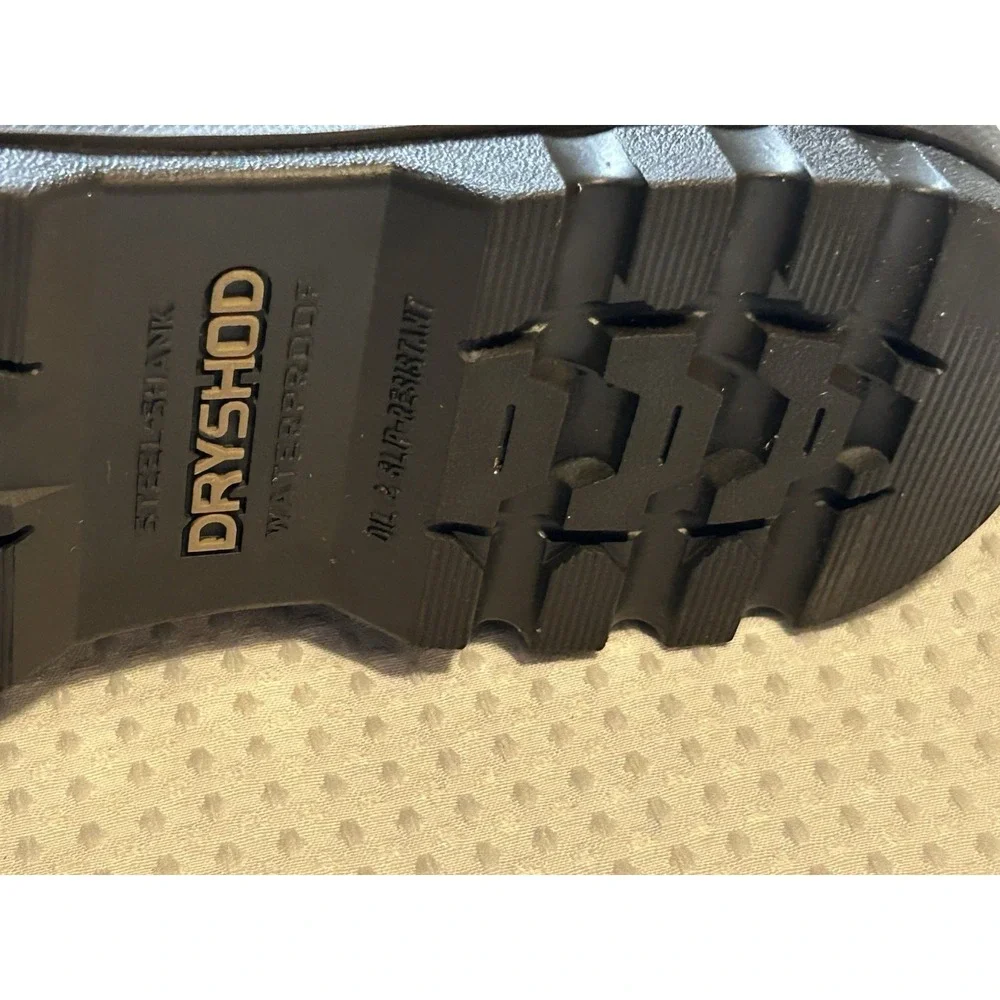 DRYSHOD Mudslinger Boots Men's Size 12 / 12.5 Black Waterproof Steel Shank